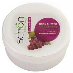 تصویر کره بدن انگور و شی باتر شون حجم 200 میلی لیتر Schon Grape and Shea Butter Body Butter 200 ml