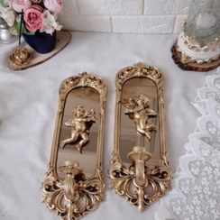 تصویر شمعدان دیواری مدرن کلاسیک ۲ عددی 