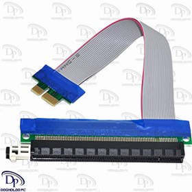 تصویر کابل فلت تبدیل PCI-E 1X به PCI-E 16X گرافیک 