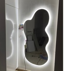 تصویر آینه دکوراتیو بک لایت دفرمه طرح مختلف 