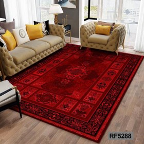 تصویر فرش ماشینی طرح سنتی کد RF5288 سایز ۹ متر قرمز 