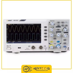 تصویر اسیلوسکوپ دیجیتال 200 مگاهرتز دو کاناله مدل SDS1202 ساخت OWON 