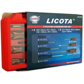 تصویر پیچ گوشتی لیکوتا مدل ASD-500K01 LICOTA 7 PCS PRO SCREWDRIVER SET ASD-500K1 OIL RESISTANT