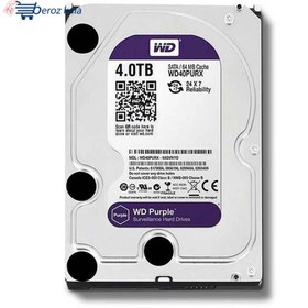 تصویر هارد دیسک اینترنال وسترن دیجیتال سری بنفش مدل Purple ظرفیت 4 ترابایت Western Digital Purple Internal Hard Disk 4TB