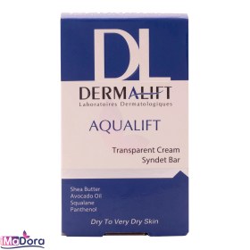 تصویر پن شفاف کرم دار آکوالیفت Dermalift ا Dermalift Aqualift Transparent Cream Syndet Bar Dermalift Aqualift Transparent Cream Syndet Bar