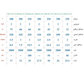 تصویر پمپ کفکش ۴۵ متری ۲ اینچ اسپیکو دو جداره مدلSP6-45-ST - ۲۲۰ تکفاز 