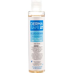 تصویر شامپو سر و بدن پوست بسیار خشک اگزودرم درماسیف 200 میلی لیتر Dermasafe Hair & Body Eszo Derm Shampoo 200 ml