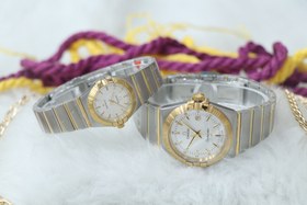 تصویر ساعت مچی عقربه ای زنانه و مردانه امگا مدل constellation/1 Omega 888 Women Watch