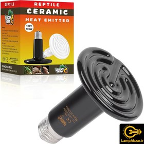 تصویر لامپ مادون قرمز سرامیکی 1۰0 وات لاکی هرپ (LUCKY HERP) کد CERAMIC-HEATER-220V-1۰0W پایه معمولی (E27) 