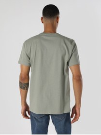 تصویر تی شرت سفید مردانه COMFORT FIT COLLAR BASIC GREEN آستین کوتاه T SHIRT CL1057072 کولینز Colin’s 