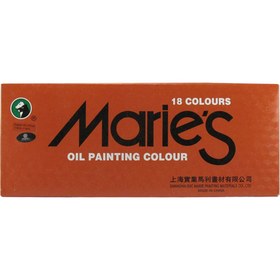 تصویر رنگ روغن آرتیست 18 رنگ ماریس ا Maries Oil paint 18 colors Maries Oil paint 18 colors
