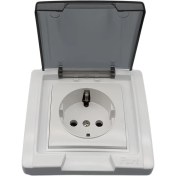 تصویر پریز دربدار پارت الکتریک مدل آذین ارت دار 