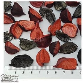 تصویر گل خشک رنگی 1 کیلویی قرمز مشکی 