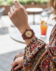 تصویر ساعت مچی زنانه مدل chian چوب پادوک آفریقایی 