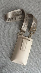 تصویر کیف موبایل و بند - کرم / طلایی phone bag off