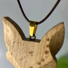 تصویر گردنبند چوبی روباه 