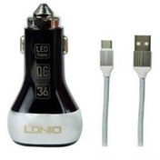 تصویر شارژر فندکی الدینیو مدل C2 Type-C 