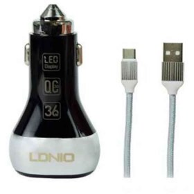 تصویر شارژر فندکی الدینیو مدل C2 Type-C 