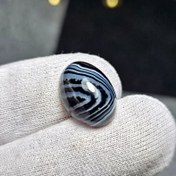 تصویر نگین سنگ اونیکس سلیمانی معدنی طرح خاص کد S3346 