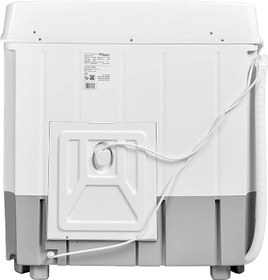 تصویر AKAI 7kg Twin-Tub Semi-Automatic Washing Machine, Powerful Pulsator, Energy Efficient, Easy Wash Timer, Spin Timer, 73WX 44DX93H in Cms, White WMMA-X07TT 