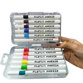 تصویر ماژیک اکریلیک ۱۲ رنگ برند چوش 