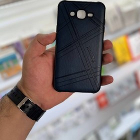 تصویر گارد پشت چرم مشکی برای مدل گوشی SAMSUNG J7 