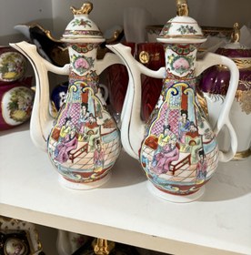 تصویر گلاب پاش چینی گلمرغی قدیمی 