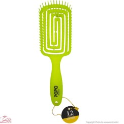 تصویر برس حمامی پوپو popo کد 5004 مستطیلی نارنجی Jewel 75 curling brush