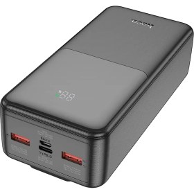 تصویر پاور بانک 30000 میلی آمپر ساعت هوکو مدل J119B HOCO J119B Sharp charger 22.5W+PD20 fully compatible power bank with digital display and cable(30000mAh)