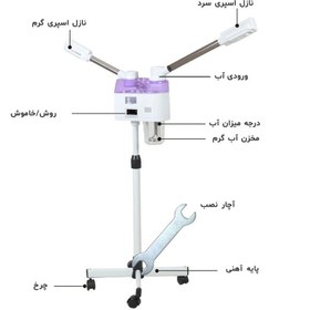 تصویر دستگاه بخور دولول سرد و گرم ازون دار جوبی 