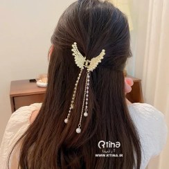 تصویر کلیپس فلزی بال فرشته آویز دار زایا Hanging angel wings metal clip