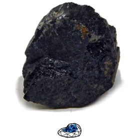 تصویر سنگ راف تورمالین سیاه نمونه استثنایی و معدنی S1099 