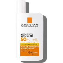 تصویر کرم ضد آفتاب بی رنگ لاروش پوزای ANTHELIOS UVMUNE 400 SPF50 FLUID INVISIBLE حجم 50 میلی لیتری 