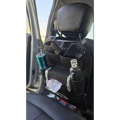 تصویر نظم دهنده پشت صندلی خودرو نمدی Felt car seat back organizer