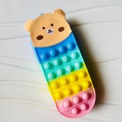 تصویر جامدادی پاپتی تک زیپ طرح حیوانات 