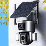 تصویر دوربین بیسیم خورشیدی سیم کارتی 4K مدل Y5 ا Y5 4K solar wireless camera with SIM card Y5 4K solar wireless camera with SIM card