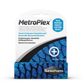 تصویر دارو مترونیدازول بیماری باکتریایی و انگلی متروپلکس سیچم seachem Metronidazole Metroplex