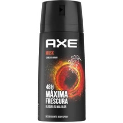 تصویر اسپری دیودورانت 48 ساعته مردانه اکس (Axe) مدل Musk حجم 150 میلی لیتر بادی اسپلش