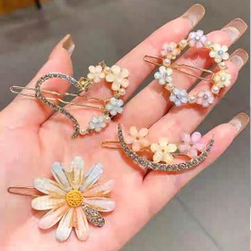 تصویر گیره چفتی آبنباتی گل بابونه Spring flower clasp