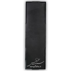 تصویر سنگ قبر مشکی طرح صلیبی (گرانیت ملایی) 