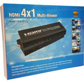 تصویر سوییچر و کواد تصویر HDMI مدل AYS-41V13 HDMI 4x1 Multi-Viewer SAYS-41 V 13