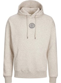 تصویر هودی مردانه جیکوسمو سفید - 12233979L سفید برند jack & jones Men's Sweat Jjcosmo Hood White -12233979L White