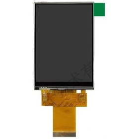 تصویر نمایشگر TFT لمسی تمام رنگ 3.2 اینچ دارای ارتباط SPI/Parallel و چیپ درایور ili9341 با کابل فلت 40 پین Plug In 