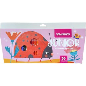 تصویر ماژیک 36 رنگ school Fans 