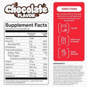 تصویر مس گینر 6.8 کیلوگرم بیسیک Basic Supplements Basic Mass Gainer Chocolate 15lbs(6.8kg)