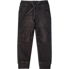 تصویر شلوار جین نوزادی زمستانی لوپیلو رنگ ذغالی مدل اسلش - 2 تا 3 سال 