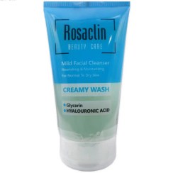 تصویر ژل شستشو صورت مناسب پوست خشک و نرمال رزاکلین حجم ۱۵۰میل اورجینال Face wash gel suitable for dry and normal skin, Rosaclin volume 150 ml