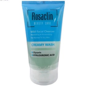 تصویر ژل شستشو صورت مناسب پوست خشک و نرمال رزاکلین حجم ۱۵۰میل اورجینال Face wash gel suitable for dry and normal skin, Rosaclin volume 150 ml