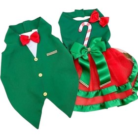 تصویر لباس سگ گربه مدل یلدایی 