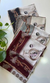 تصویر روسری کرپ نخی Chanel Chance Scarf